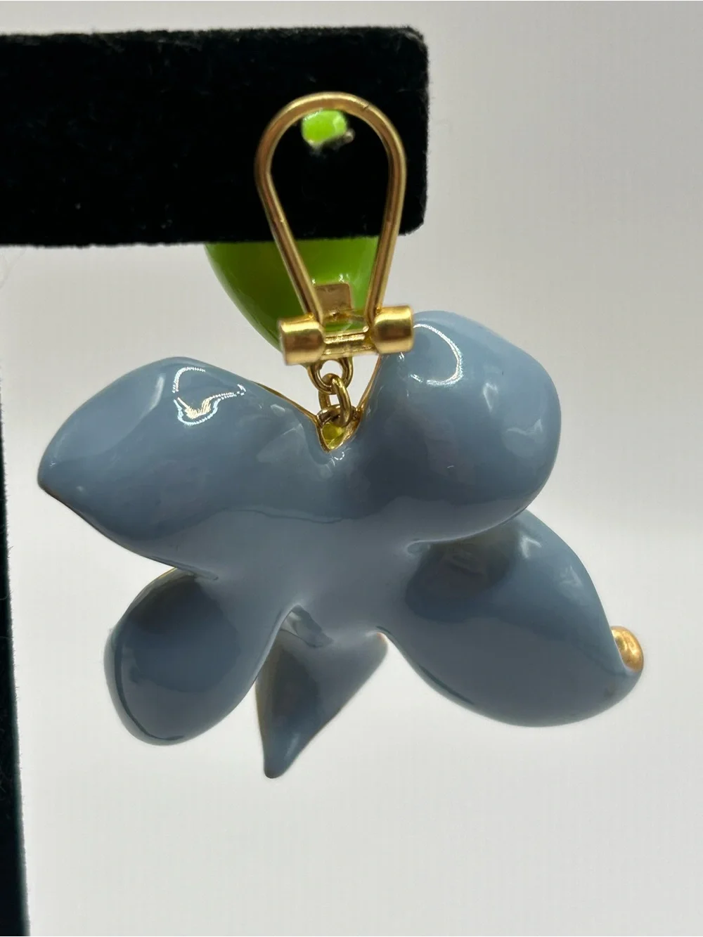 Kate Spade Floral Frenzy Drop Earrings with Green, Pink and Blue Accent